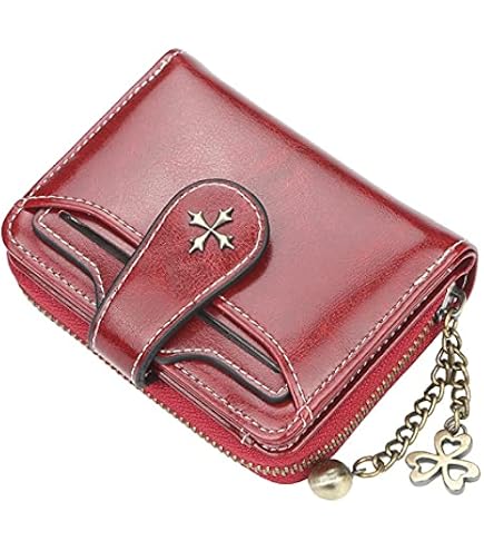 Amazon.com: Small Wallet for Women Mini Leather Cash Wallets Zip